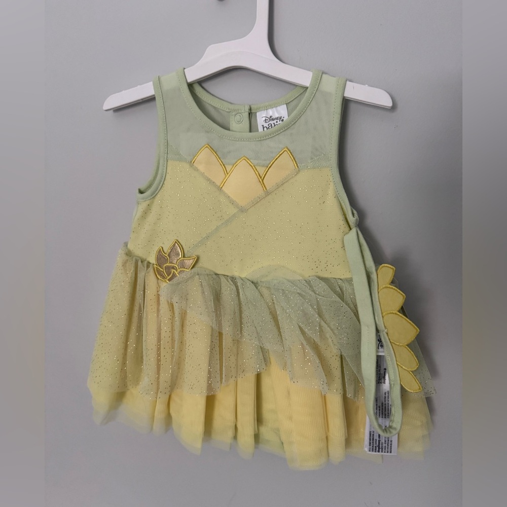 Disney Princess Tiana dress with onesie - NWT size 18-24 month